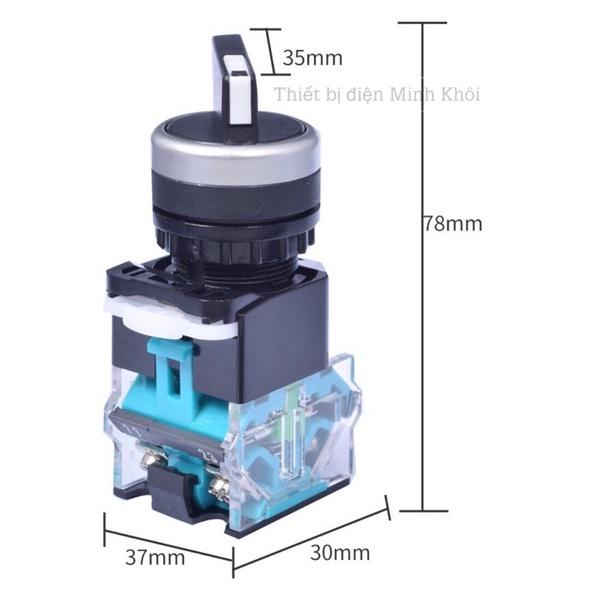 Công tắc chuyển mạch 2 và 3 vị trí LA38 phi 22mm