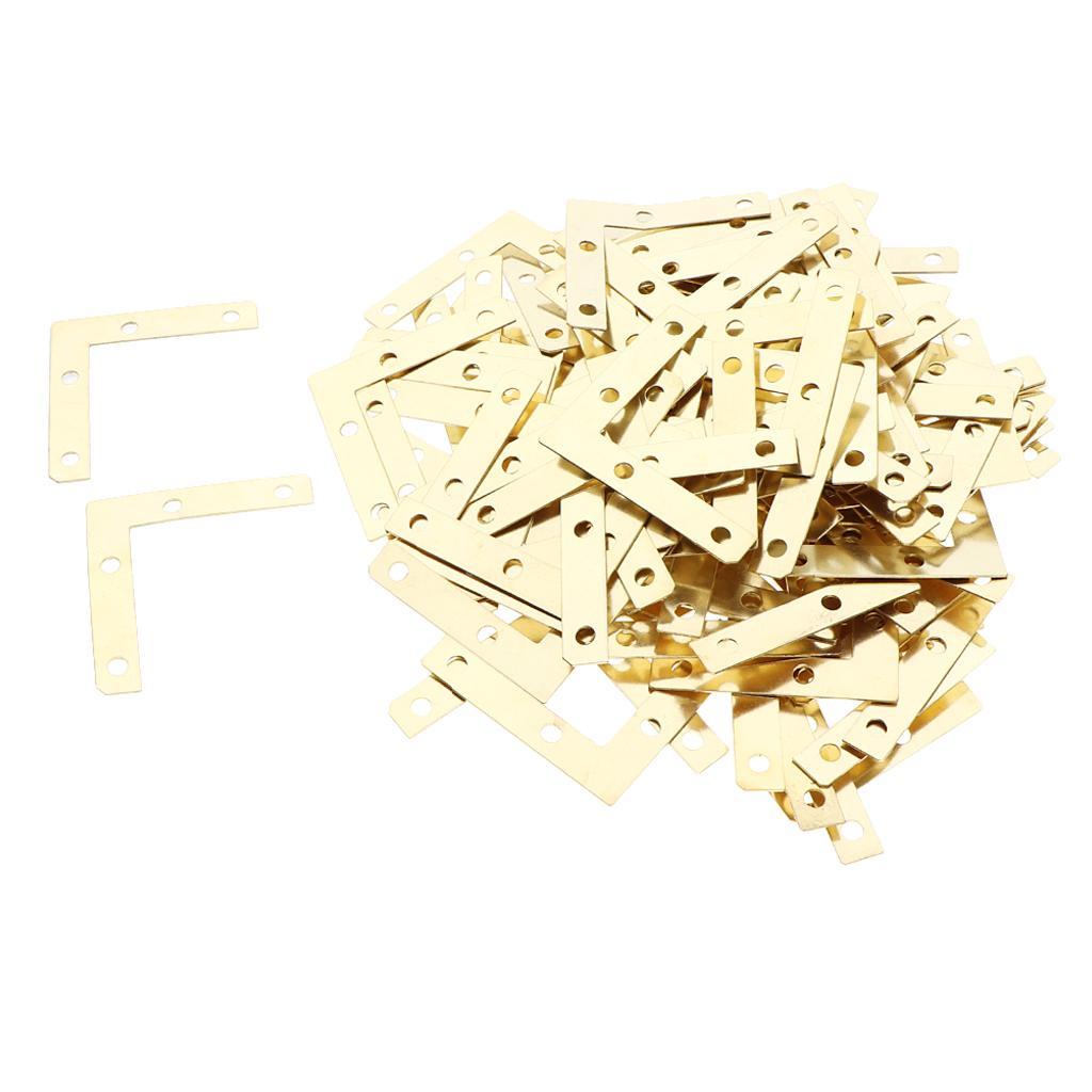 100Pc Corner Repair Mending Plate Picture Frame Bracket