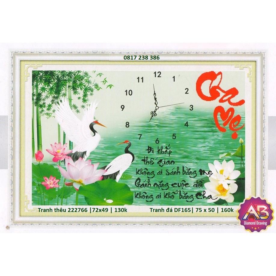 Tranh đính đá cha mẹ