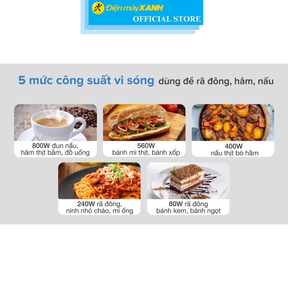 Lò vi sóng Sharp R-205VN(S) 20 lít - Hàng Chính Hãng