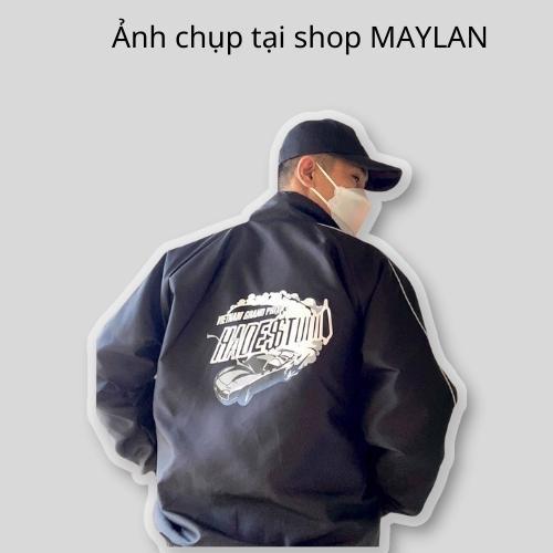 Áo khoác dù nam mẫu Hades đen unisex form rộng - SHOP MAYLAN
