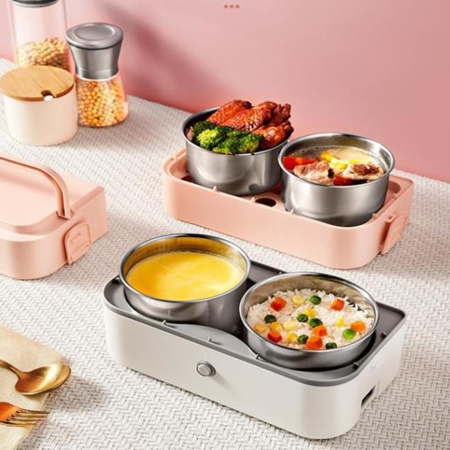 Khay đựng cơm trưa-Hộp cơm văn phòng đa năng kèm 4 chén đựng bên trong