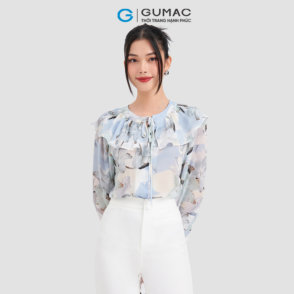 Áo kiểu dập ly GUMAC AD03060