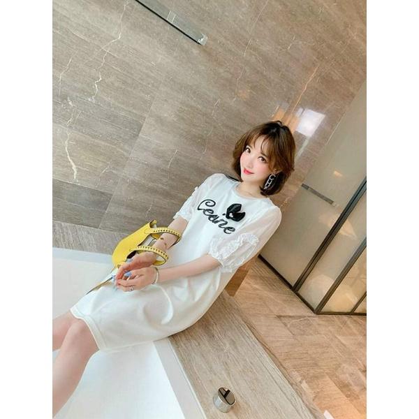 HÀNG NHẬP - ĐẦM THUN SUÔNG ĐÍNH HẠT