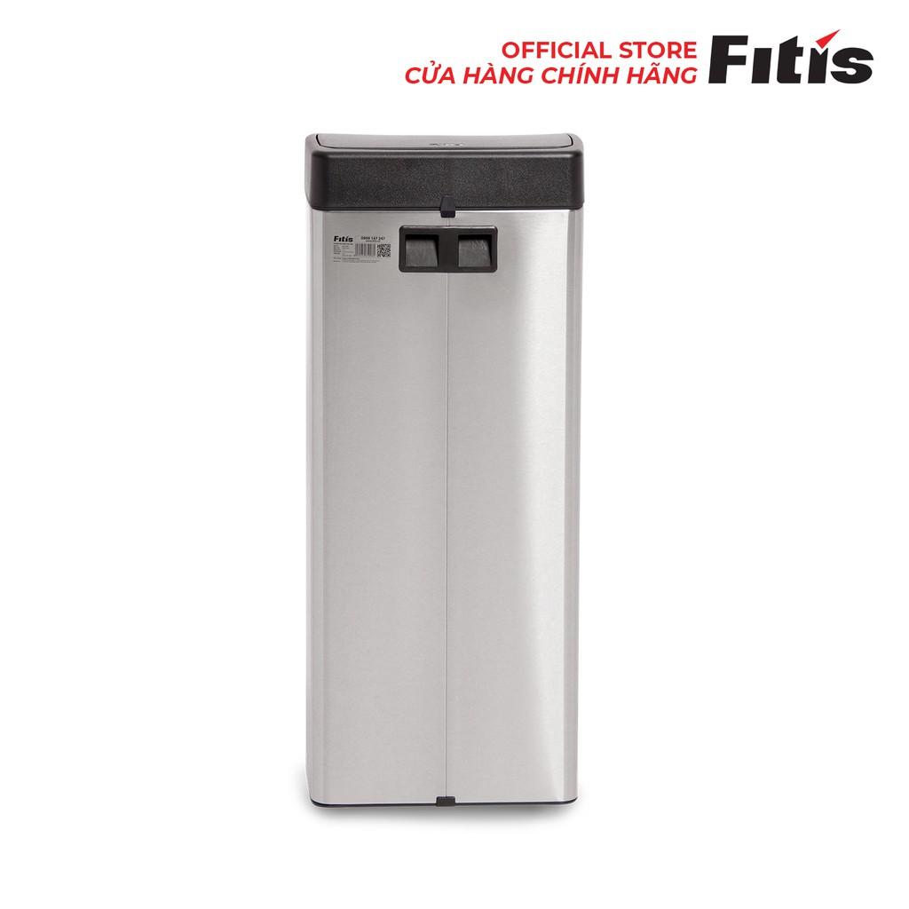 THÙNG RÁC INOX FITIS NHẤN VUÔNG STL1-901 - 22L