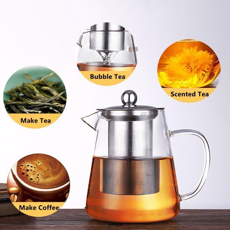 Ấm thủy tinh pha trà lõi lọc Inox
