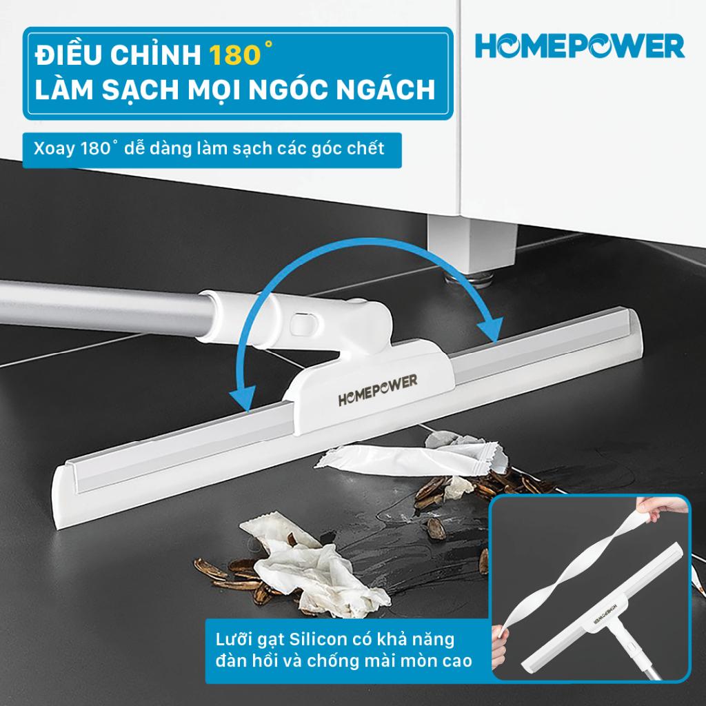 Cây Gạt Nước Đa Năng Homepower ST-35 / ST-55 Chổi Gạt Kính, Gạt Nước Sàn Nhà Lưỡi Gạt TPR Xoay 180 Độ