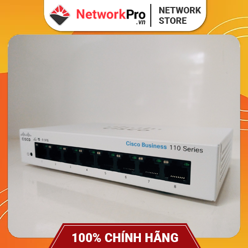 Switch Cisco Business CBS110-8T-D-EU Hàng Chính Hãng | 08 Port GE