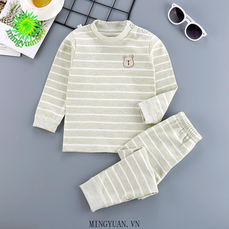 Set Áo Thun Dài Tay + Quần Dài Cho Bé