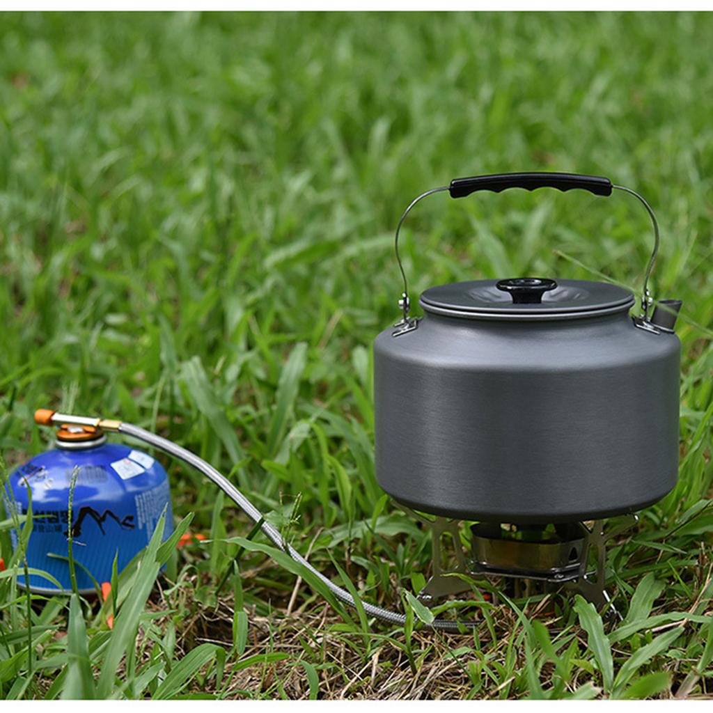 Outdoor 2L Water Kettle Camping Picnic BBQ Teapot Coffee Hhanging Pot