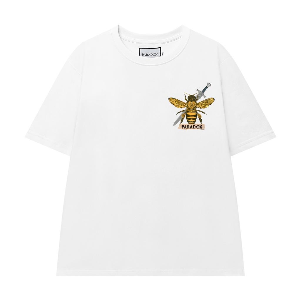 Áo thun form rộng Paradox tay lỡ - Unisex - In hình - EKOSYSTEM - Trắng, Đen