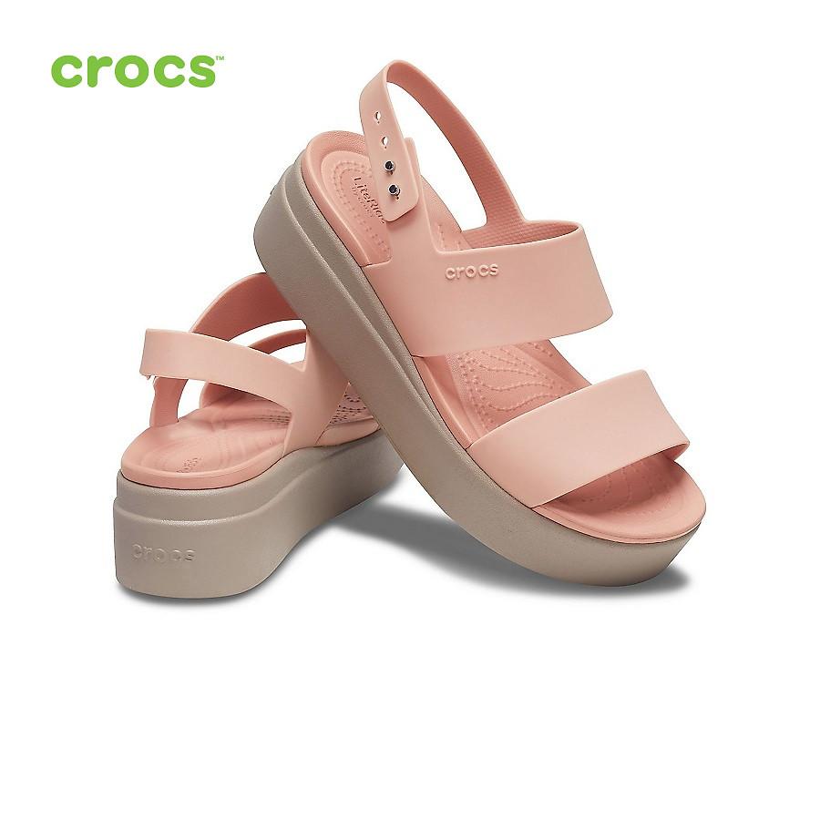 Giày Xăng Đan Nữ Crocs Brooklyn Mid Wedge 206453