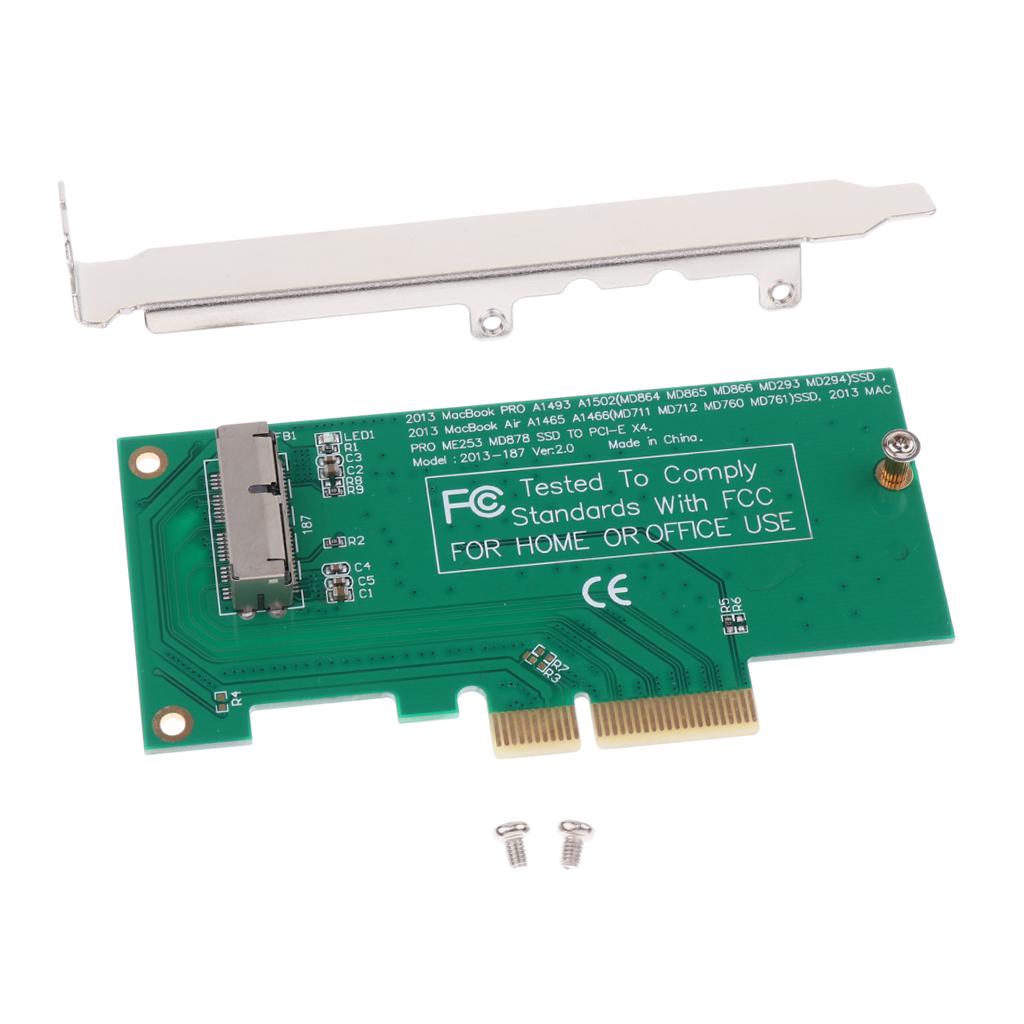 Adapter Card To PCI-E 4X For 2013 2014 MacBook Air Pro SSD