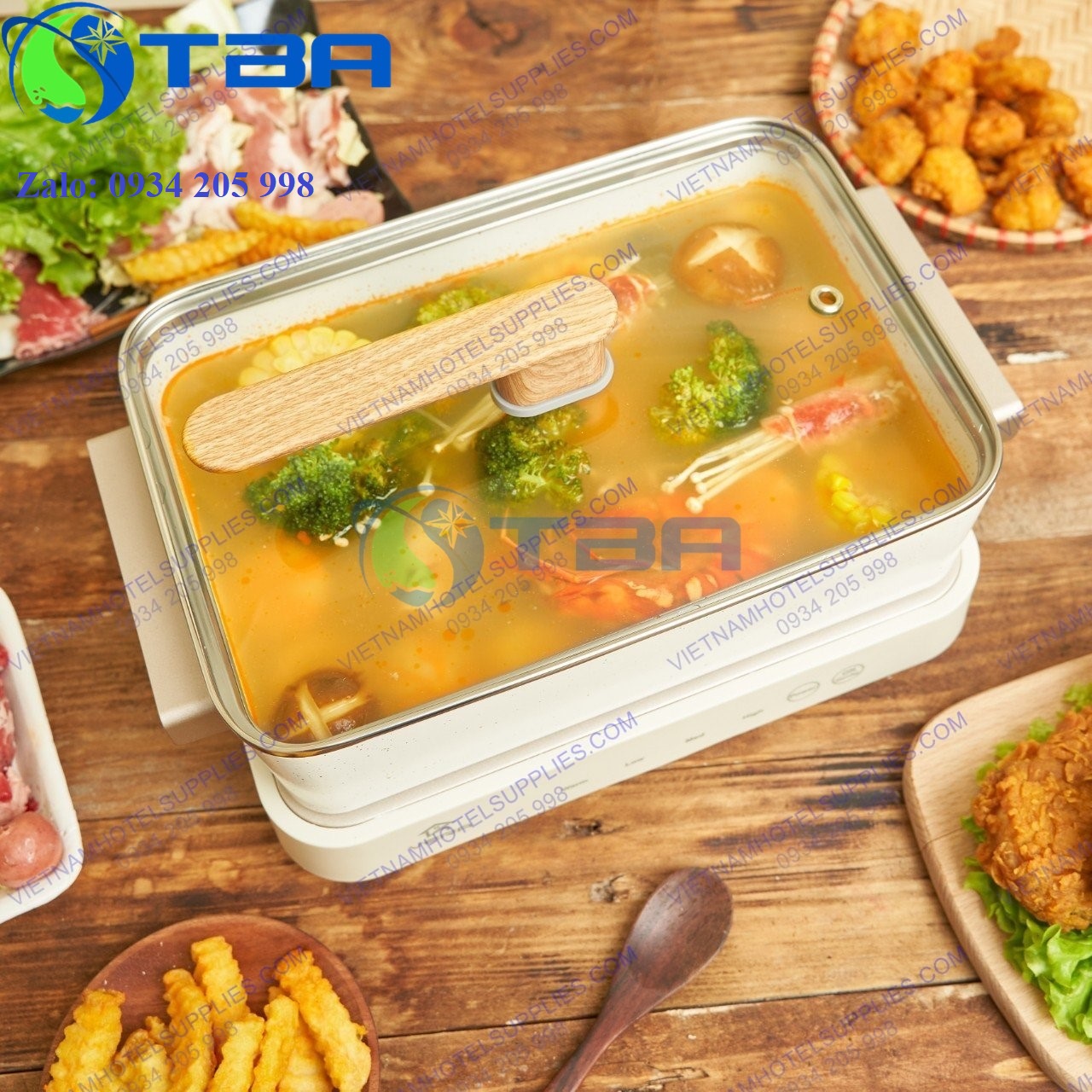 Nồi lẩu nướng đa năng HT39 nhập khẩu cao cấp