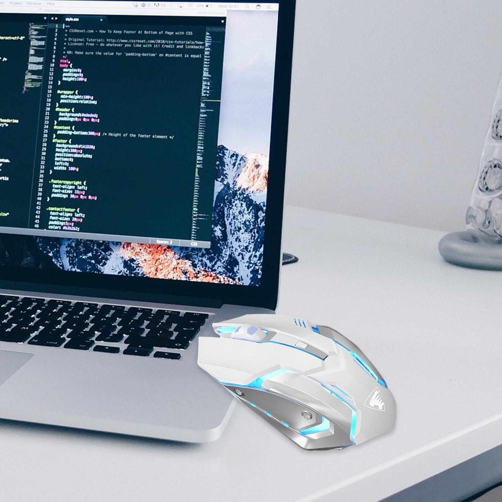 G304 2.4G Wireless Mouse PC Ergonomic LED Light Computer with Receiver