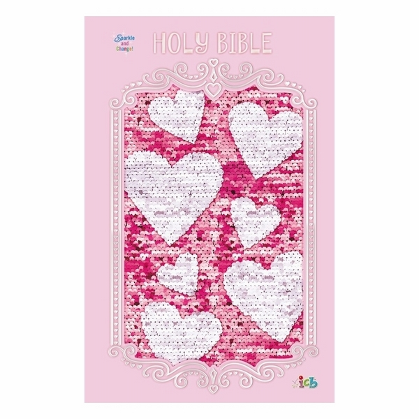 Sequin Sparkle And Change Bible Pink