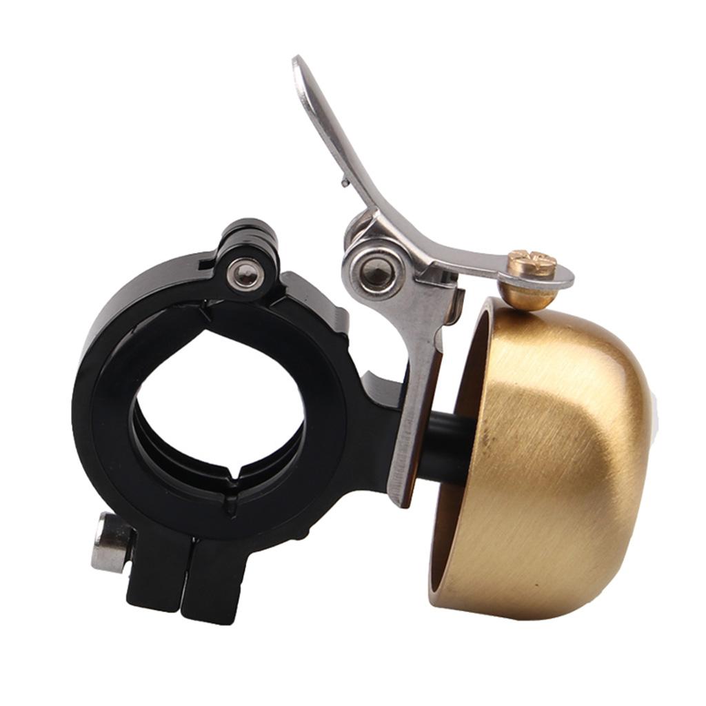 Cycling Handlebar Ring Bell Horn Classical Cooper Hooter Alarm Decor Golden