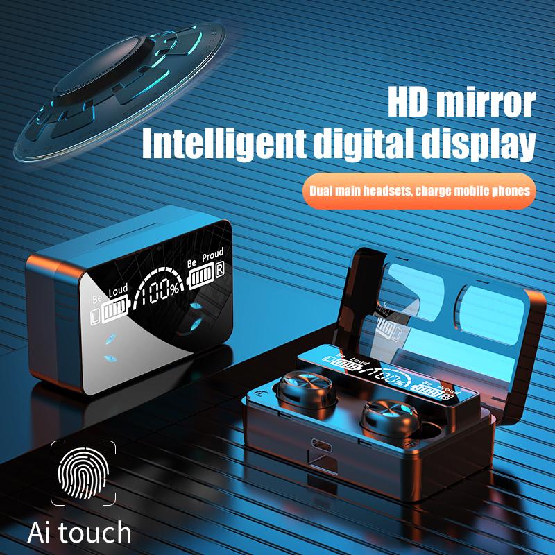 DODOCASE X3 TWS Bluetooth 5.0 Tai Nghe Không Dây Tai Nghe 9D Stereo Thể Thao Chống Thấm Nước Tai Nghe Nhét Tai Tai Nghe Cho Sạc Điện Thoại Thông Minh