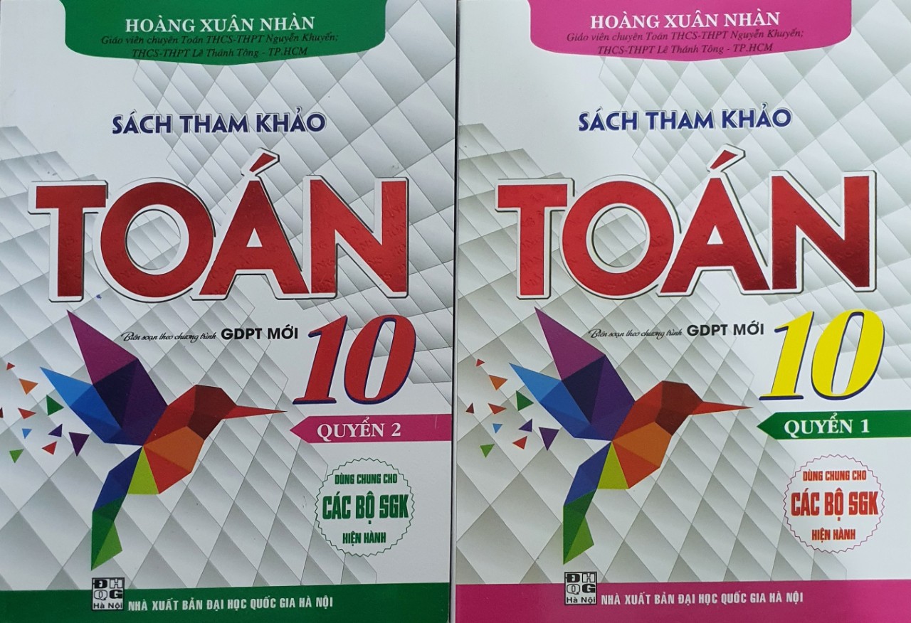 Sách - ComBo Tham Khảo Toán Lớp 10 Quyển 1+ Quyển 2 ( Biên Soạn Theo Chương Trình GDPT Mới )