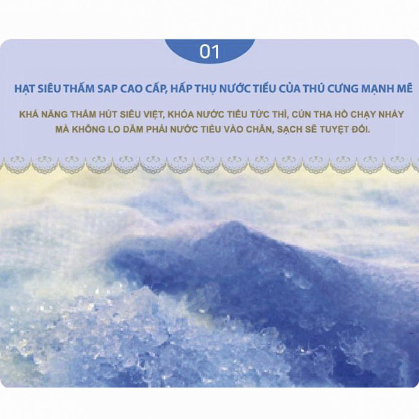 Tấm lót vệ sinh, tã cho chó 20 miếng siêu lớn 77x60cm