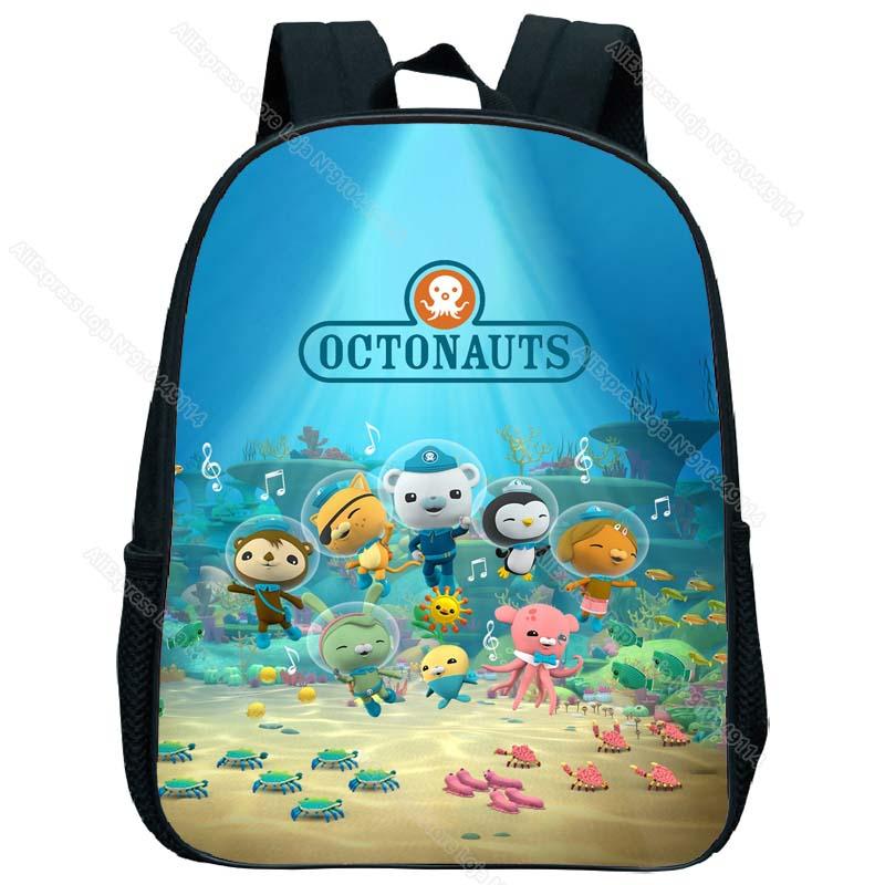 Octonauts Tập Đi Mẫu Giáo Ba Lô Trẻ Em Hình Hoạt Hình Ba Lô Trẻ Em Anime Có Túi Bé Bắt Đầu Học Quà Tặng Dành Tất