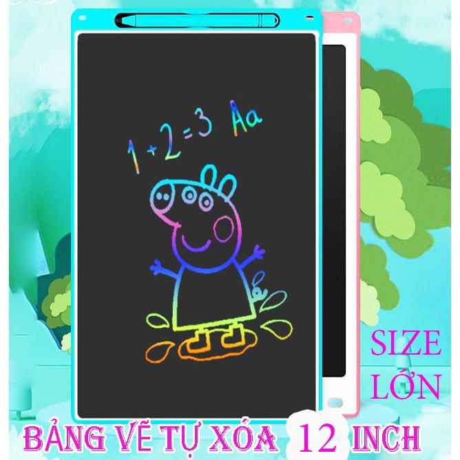 BẢNG VẼ SAVING MÀU 12 INCH - TỰ XÓA ( ĐA SẮC )