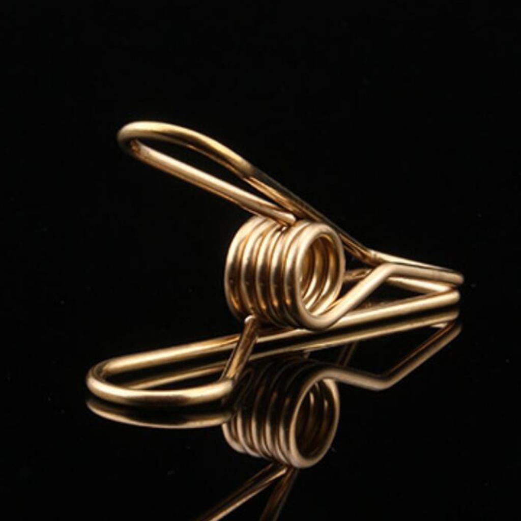 40- Clothes Clip Multipurpose Peg Clamps Stainless Steel Golden Wire