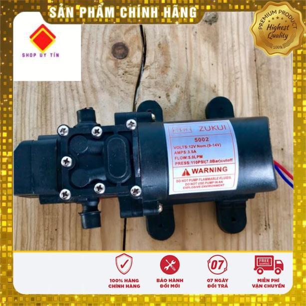 Máy bơm tăng áp 12v động cơ 1400v/p chạy khỏe