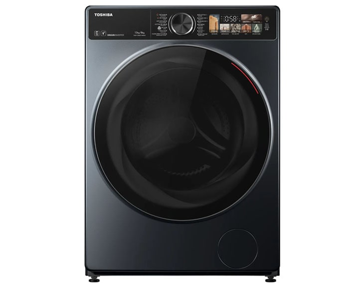 Máy giặt sấy Toshiba Inverter giặt 13 kg - sấy 8 kg TWD-T25BZP140MWV(MG) - HÀNG CHÍNH HÃNG - CHỈ GIAO HCM