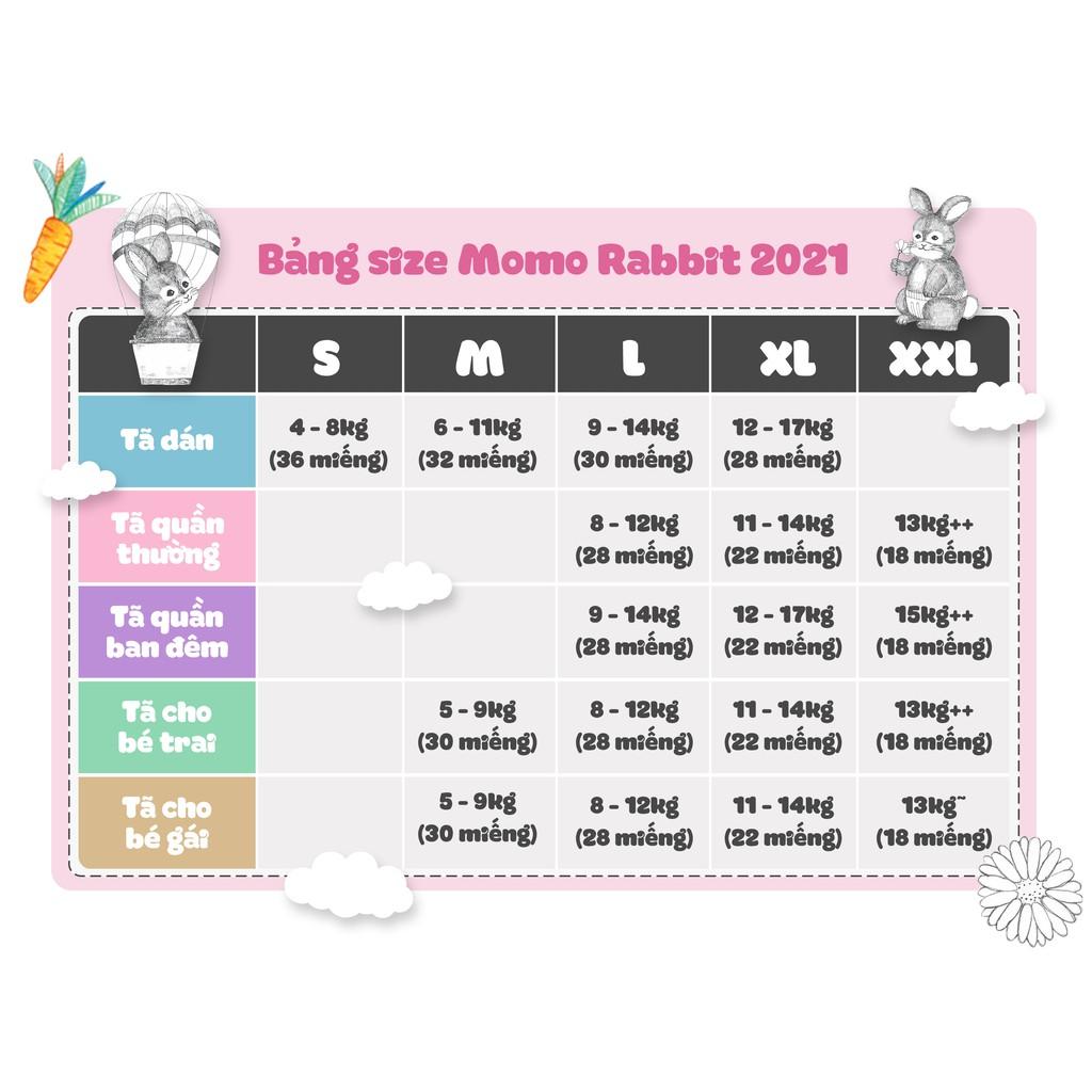 Bỉm Dán MOMO RABBIT Size L 9-14kg 30 Miếng