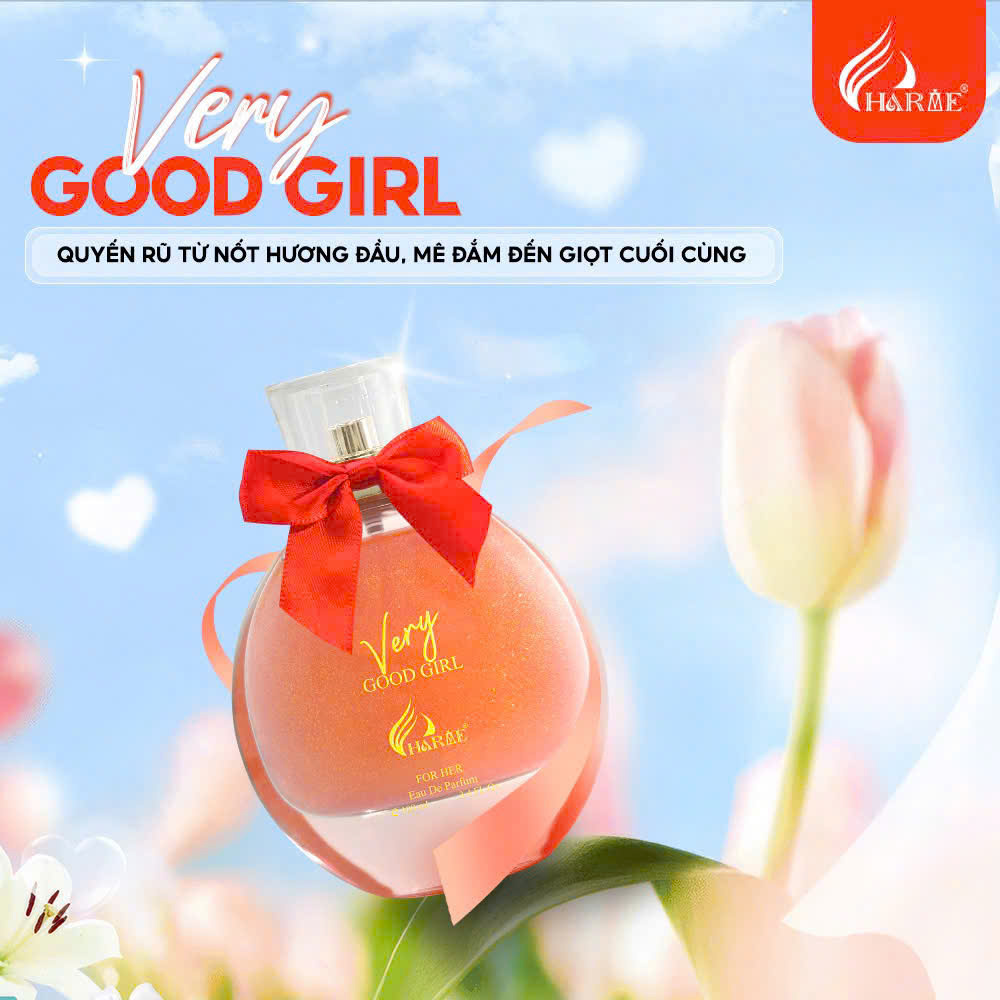 [KÈM QUÀ] Nước hoa Nữ Charme VERY GOOD GIRL 100ml quyến rũ hiện đại xịt có nhũ kim tuyến