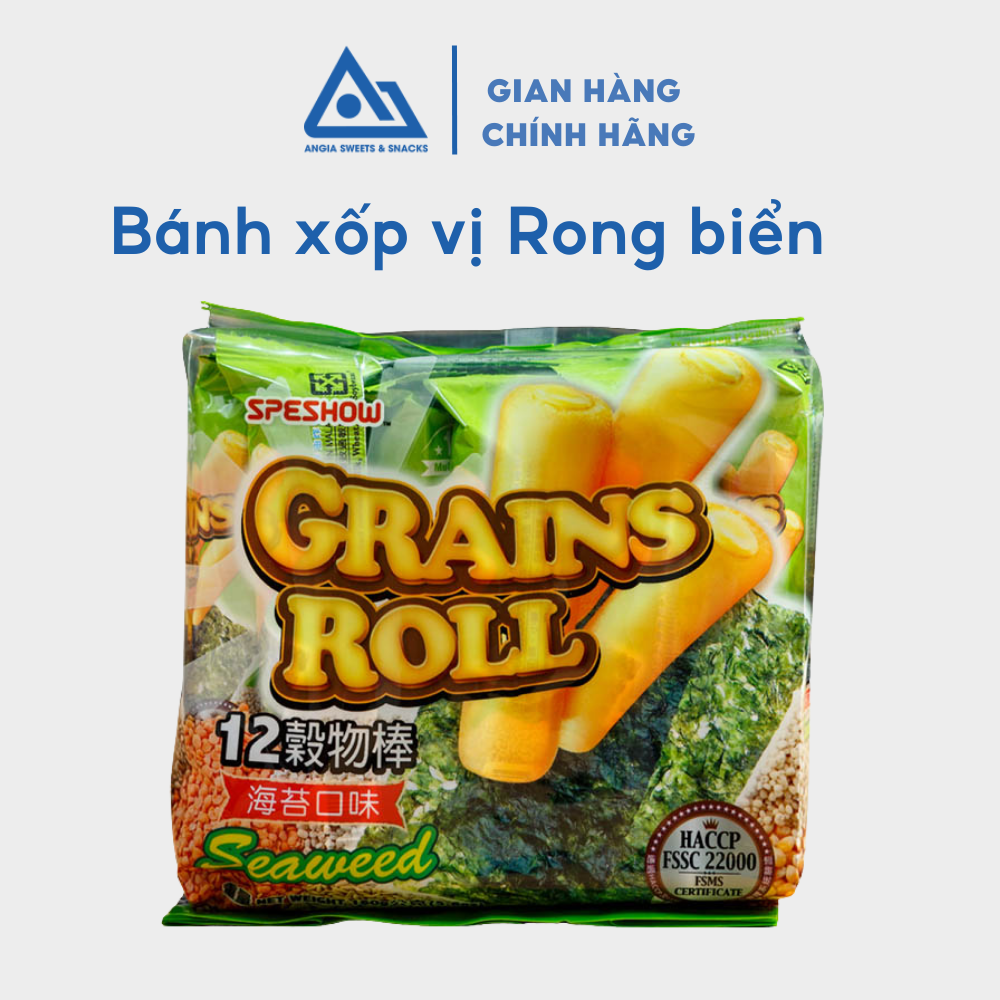 Bánh xốp 12 loại Hạt Speshow ăn vặt nhiều vị socola, trà xanh, phomai... 160g An Gia Sweets &amp; Snacks