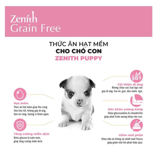 Thức ăn hạt mềm cho chó con Zenith Puppy - 1.2kg