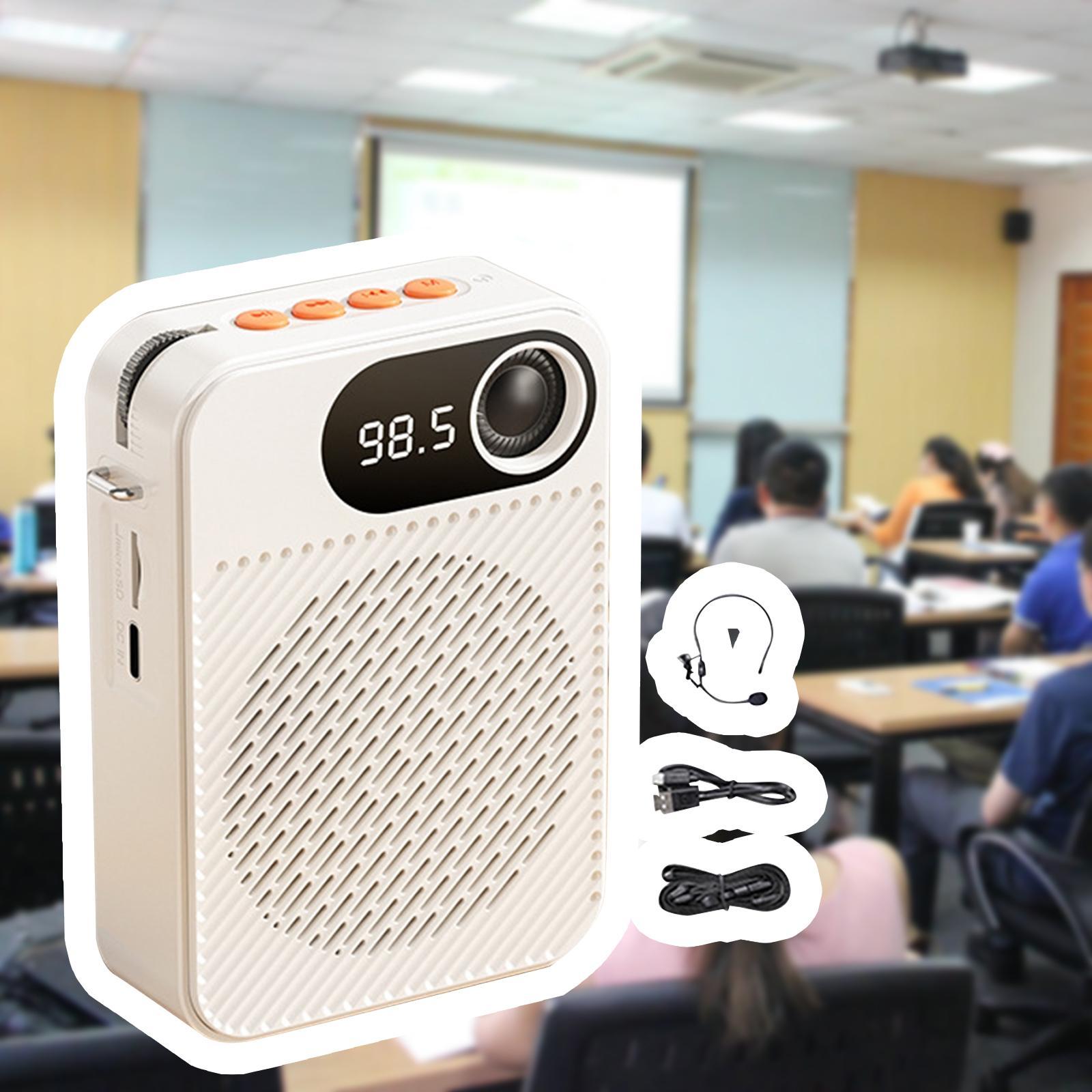 Voice Amplifier Personal Voice Amplifier Portable Speaker Mic Portable Voice Amplifier for Teachers Training Presentation Tour Guide