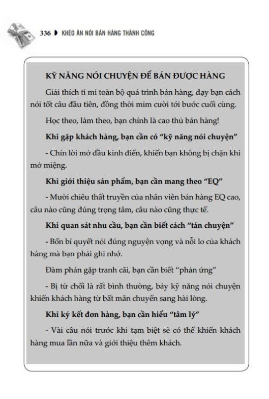 Khéo Ăn Nói Bán Hàng Thành Công