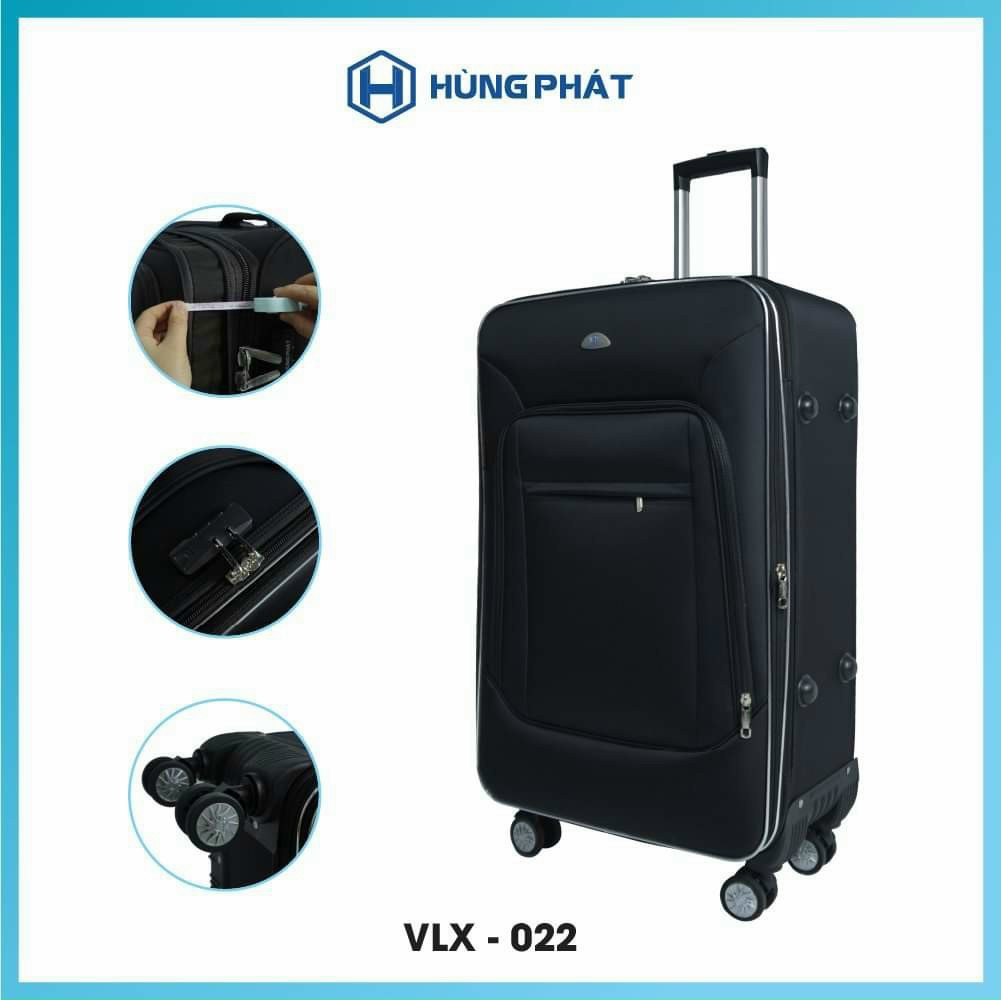 Vali kéo vải Hùng Phát VLX - 022  size 24