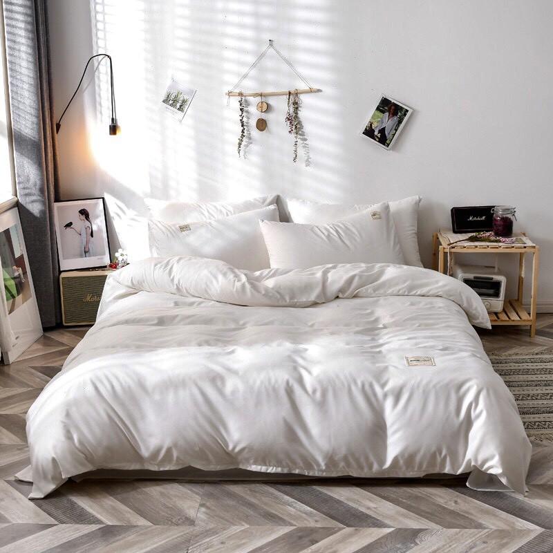 Bộ Set Chăn Ga Cotton Tici Cao Cấp Phong Cách Hàn Quốc Đủ Size Đủ Màu - Không Vỏ Ôm