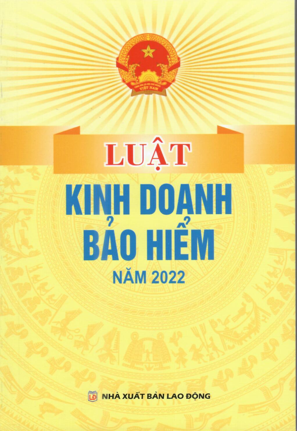 LUẬT KINH DOANH BẢO HIỂM NĂM 2022
