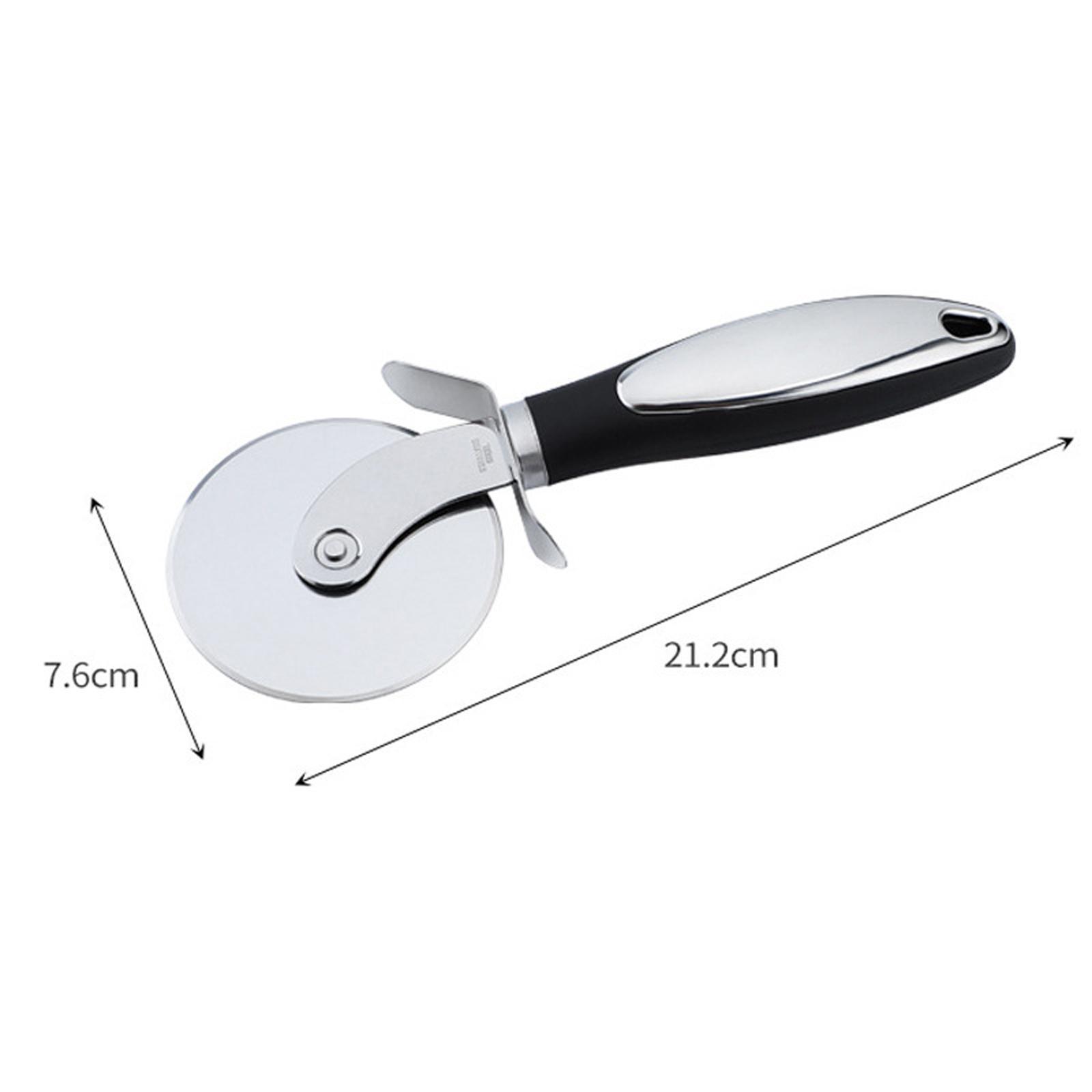2Pcs Pizza Slicer and Spatula for Large and Small Pizza Serrated Pizza Wheel