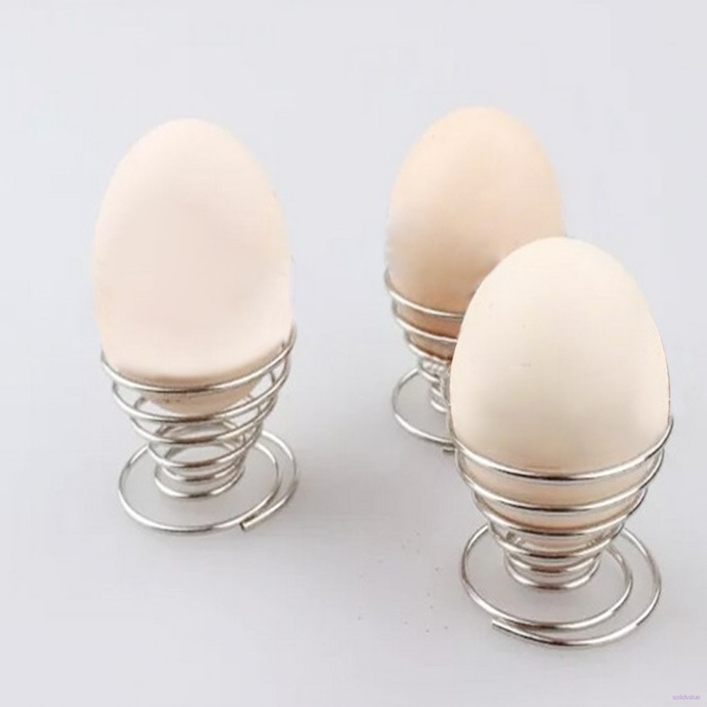 Combo 5 ly ăn trứng , thiết kế xoắn ốc bằng thép không gỉ ,hiện đại giúp cố định trứng cầm không bị nóng tay ,,có thể uốn dẻo , không bị dính ,nhỏ gọn dễ dàng mang theo