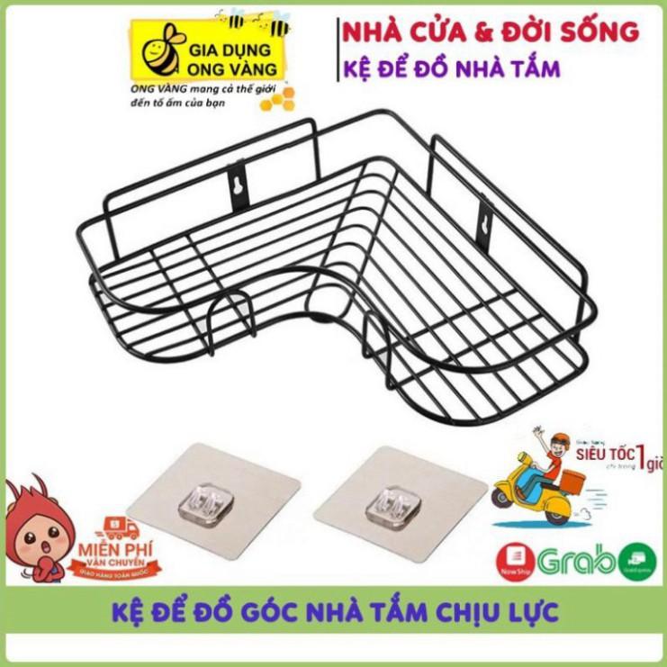 Kệ Để Đồ Góc Nhà Tắm Cao Cấp, Tặng Kèm Miếng Dán Tường Chịu Lực