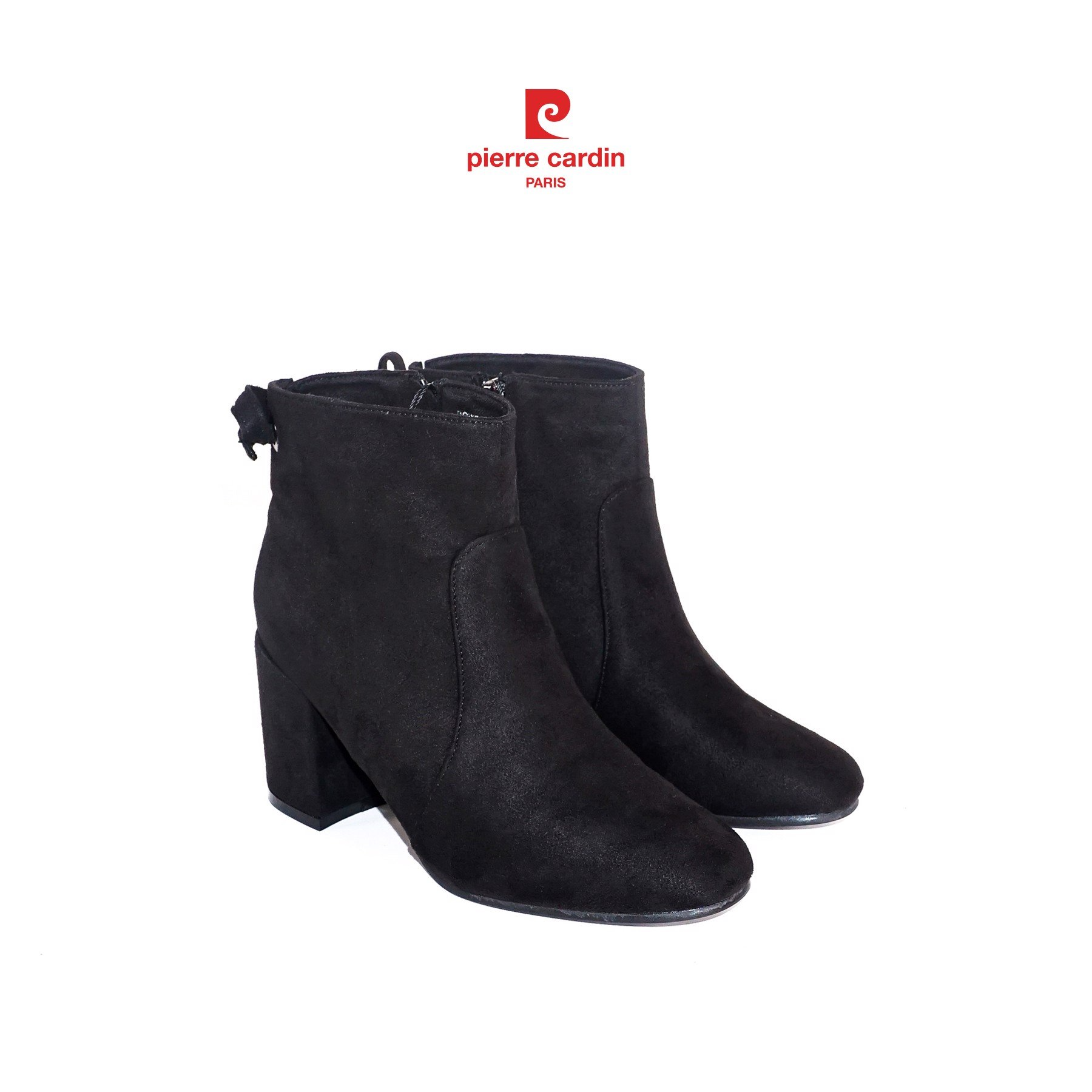 Giày boots nữ Pierre Cardin, chất liệu da cao cấp, cổ ngắn, gót cao 5cm, phù hợp mọi trang phục PCWFWS 208