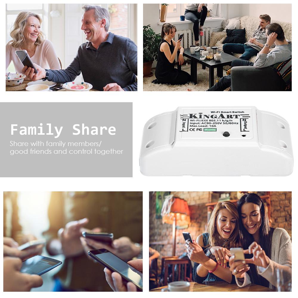Công tắc Wi-Fi thông minh điều khiển từ xa bằng giọng nói