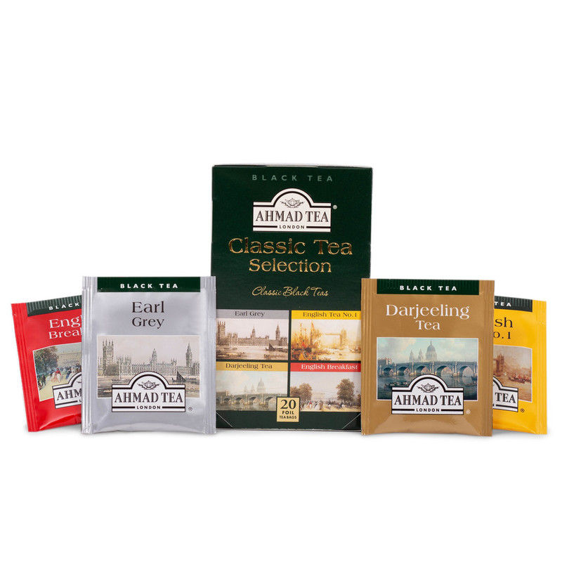 TRÀ AHMAD ANH QUỐC - BỘ SƯU TẬP TRÀ ĐEN - Classic Tea Selection - 4 loại Trà Anh Quốc hảo hạng dành cho bạn