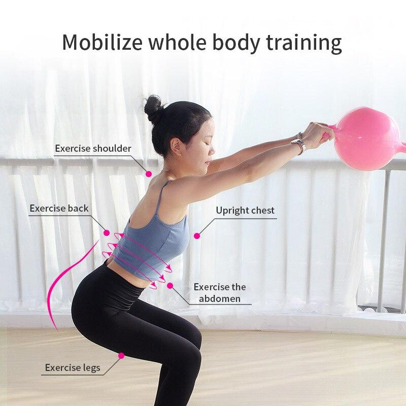 Yoga Fitness Kettlebell Adjustable Portable Kettlebell Dumbbell Double Handle Pilates Body Sculpting Fitness Equipment