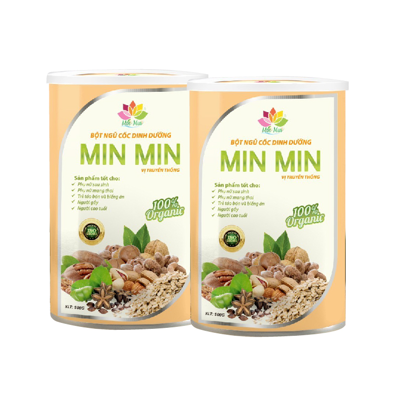 Bột Ngũ Cốc Lợi Sữa Min Min 500G Mẫu Mới 29 Loại Hạt Cao Cấp - Ngũ Cốc Dinh Dưỡng Và  01 Túi Muối NGâm Chân Sinh 100g Dược Giúp Ngủ Ngon