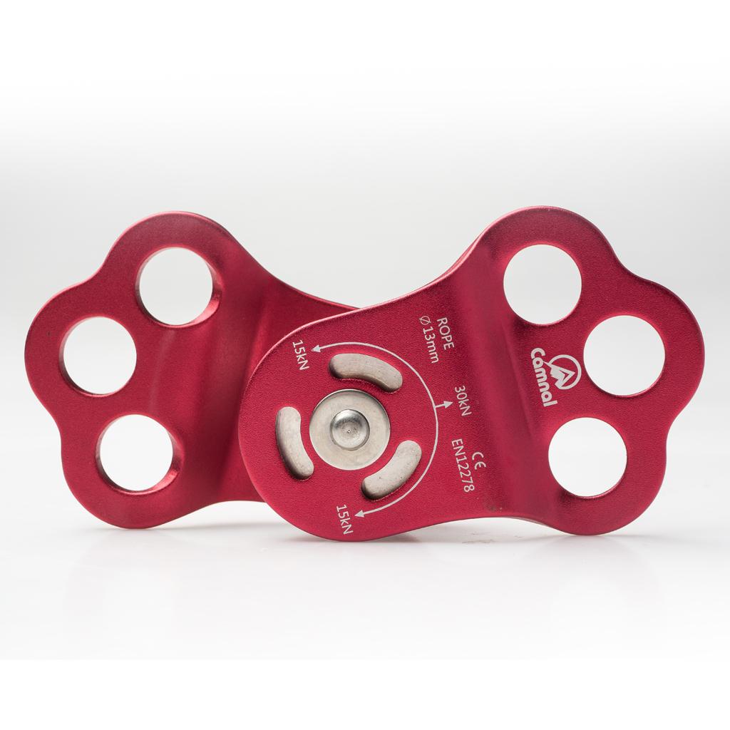 Leo Núi Ngoài Trời 30KN Ba Lỗ Kèm Ròng Rọc Cho 13 Mm Cây Arborist