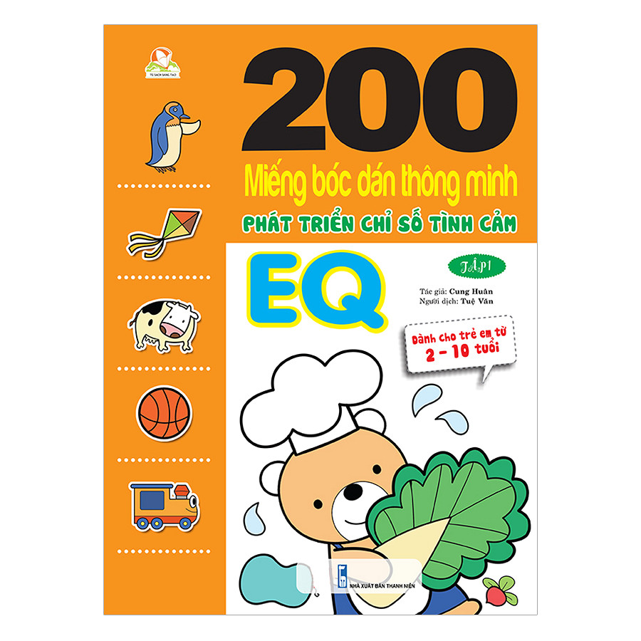 Combo 200 Miếng bóc dán thông minh 2-10 tuổi