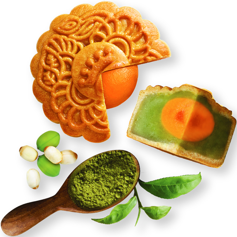 Hộp 4 bánh trung thu Kinh Đô giảm đường tinh luyện "Sống Xanh"
