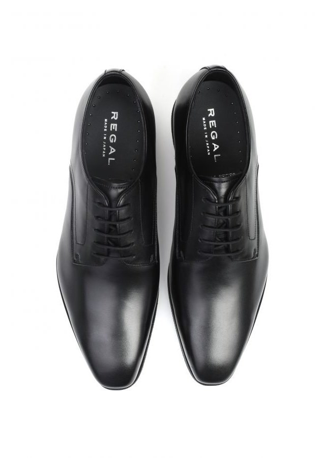 Giảm giá Giày Tây Nam Regal Black Plain Toe Derby Dress Shoe - Black -  BeeCost